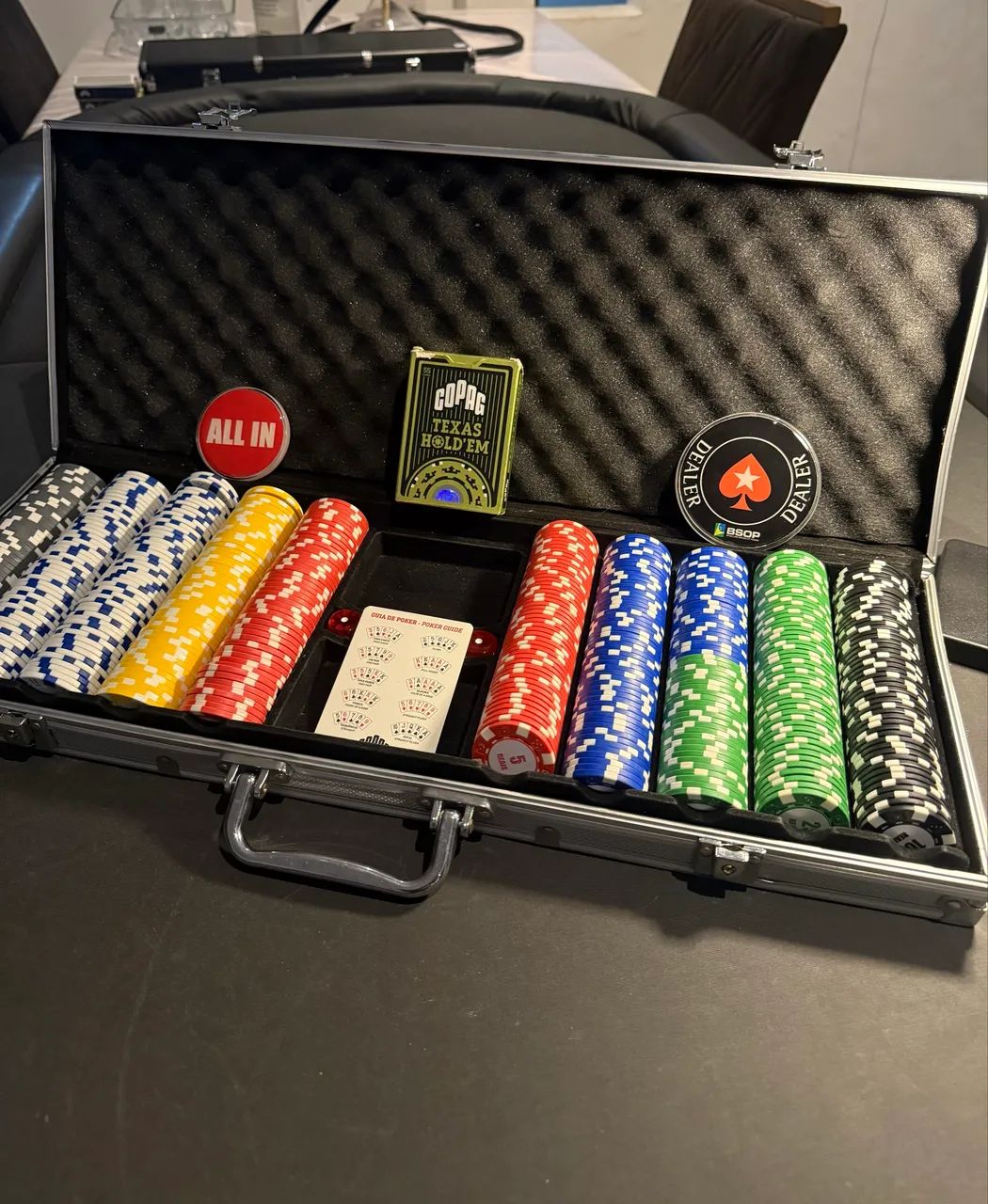Maleta de poker 500 fichas  - Foto 3