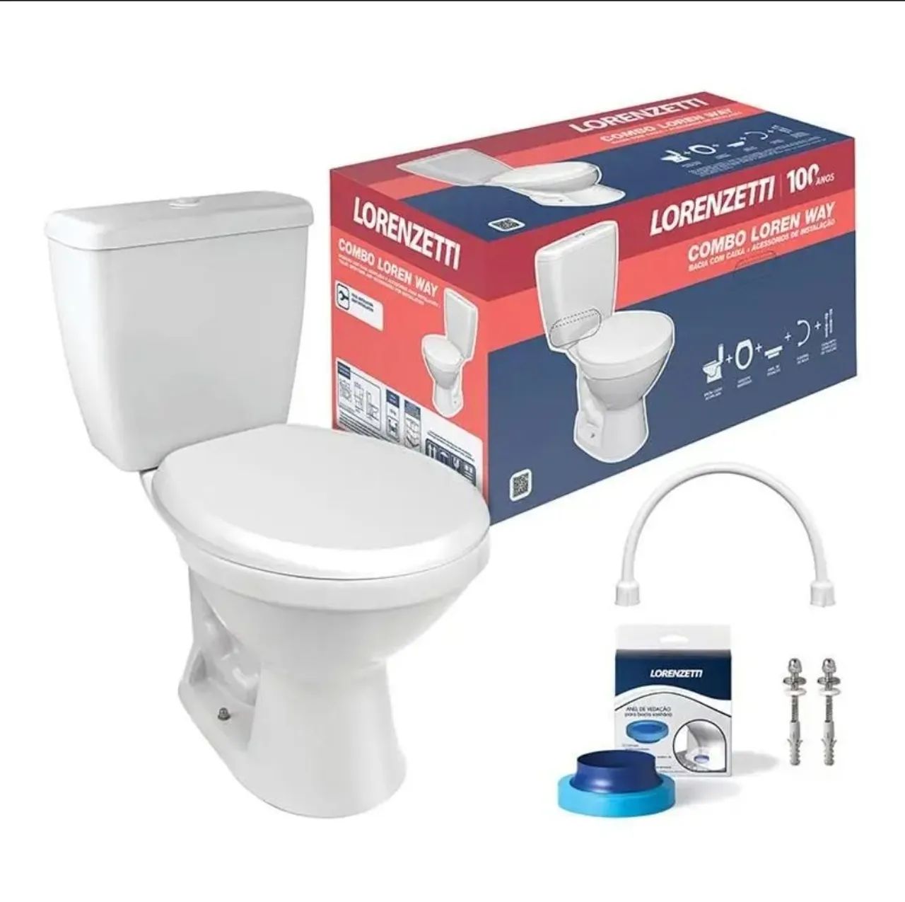 Kit vaso sanitário com caixa aclopada - Foto 2