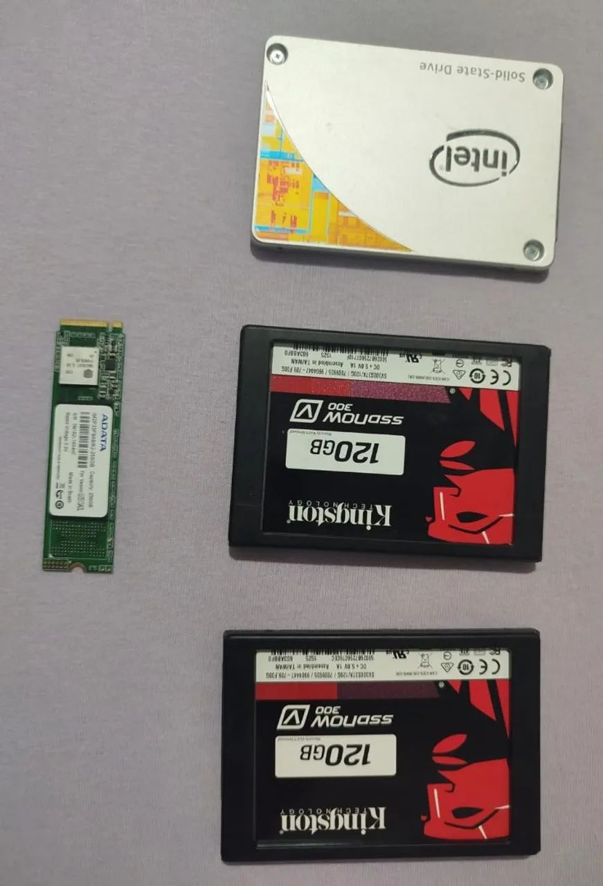SSD e NVME usados e saudável 