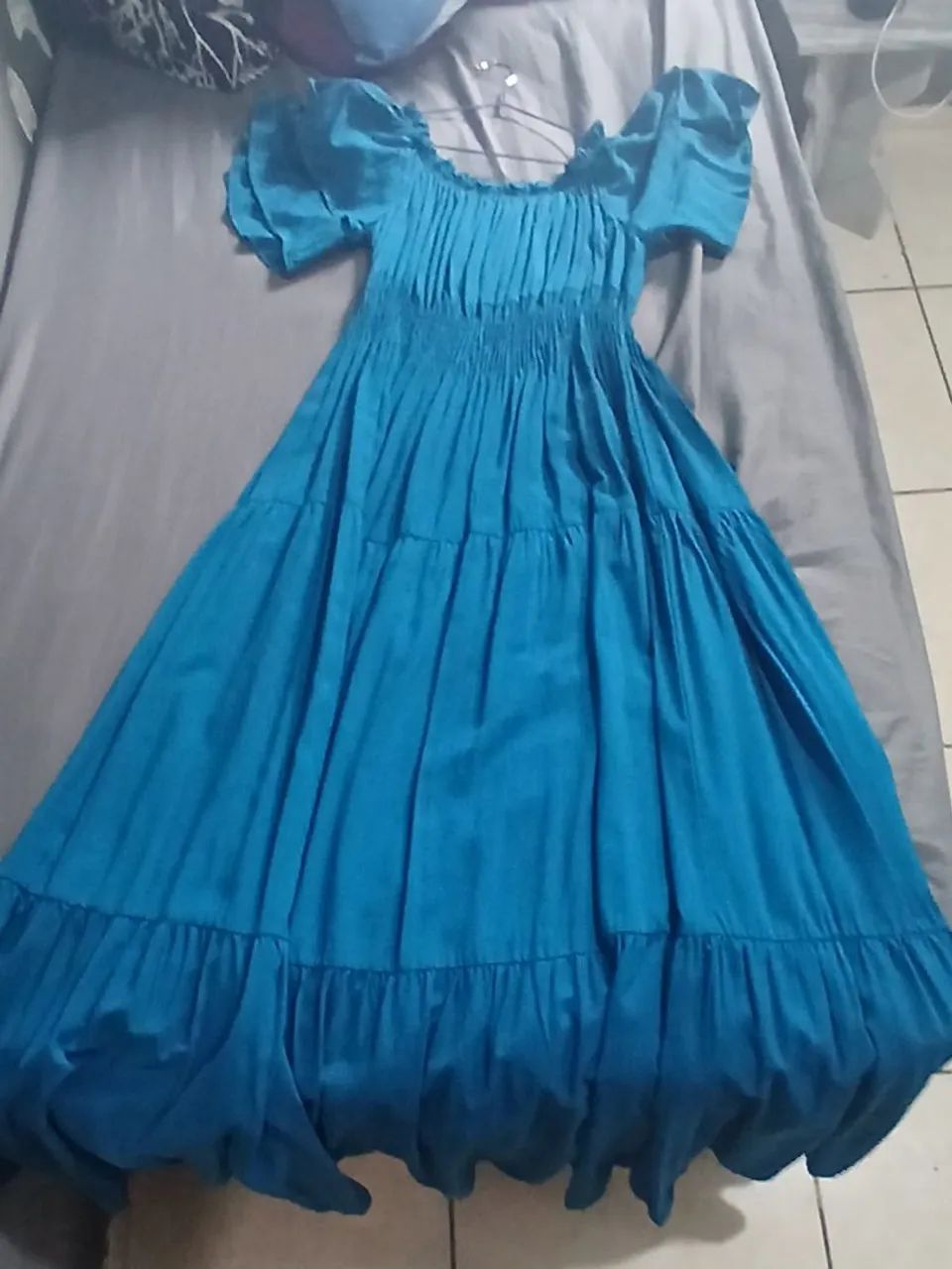 Vestido Azul Longo - Plus Size G2 - Foto 2