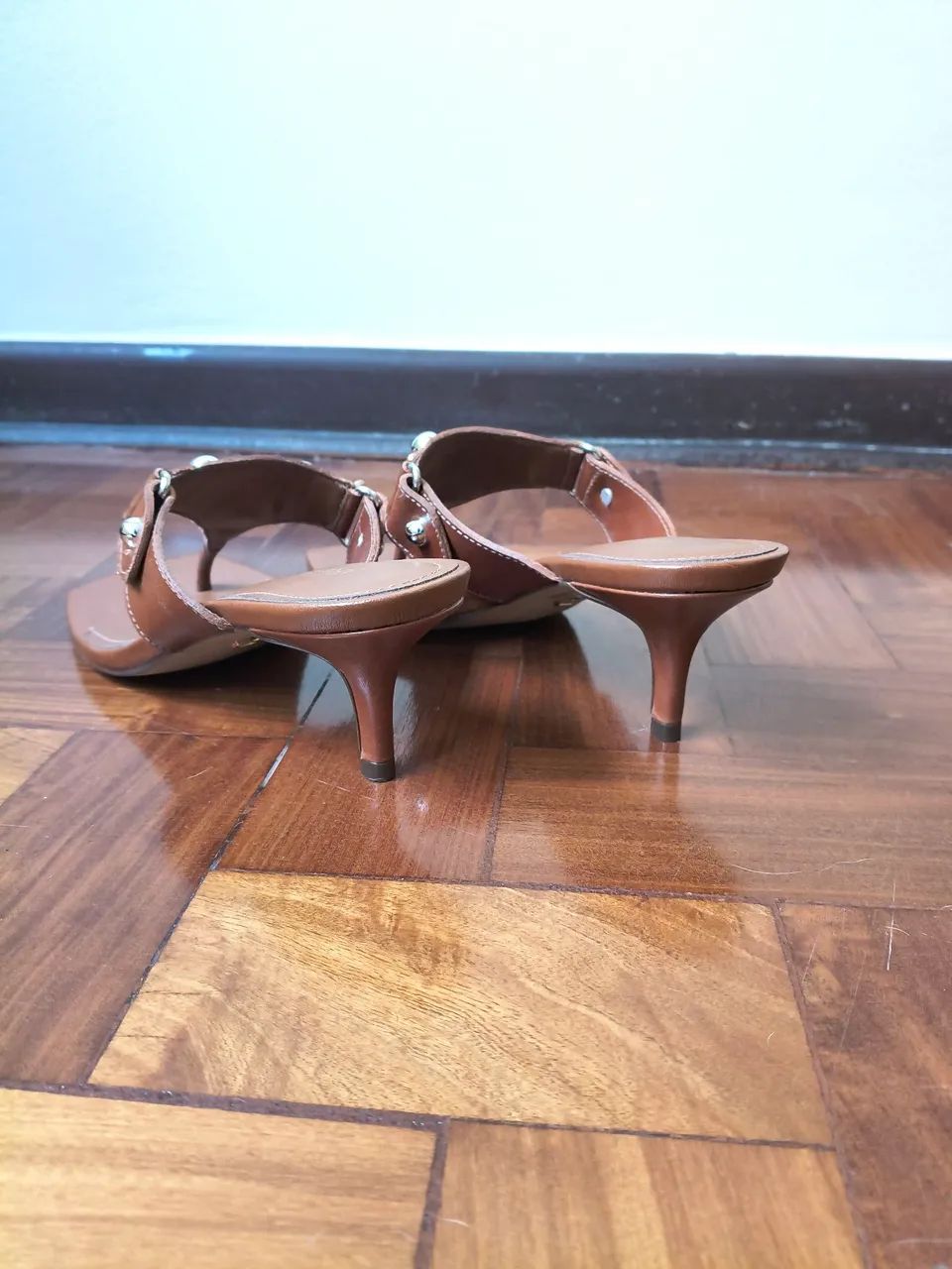 Tamanco Arezzo marrom 35 - Foto 5