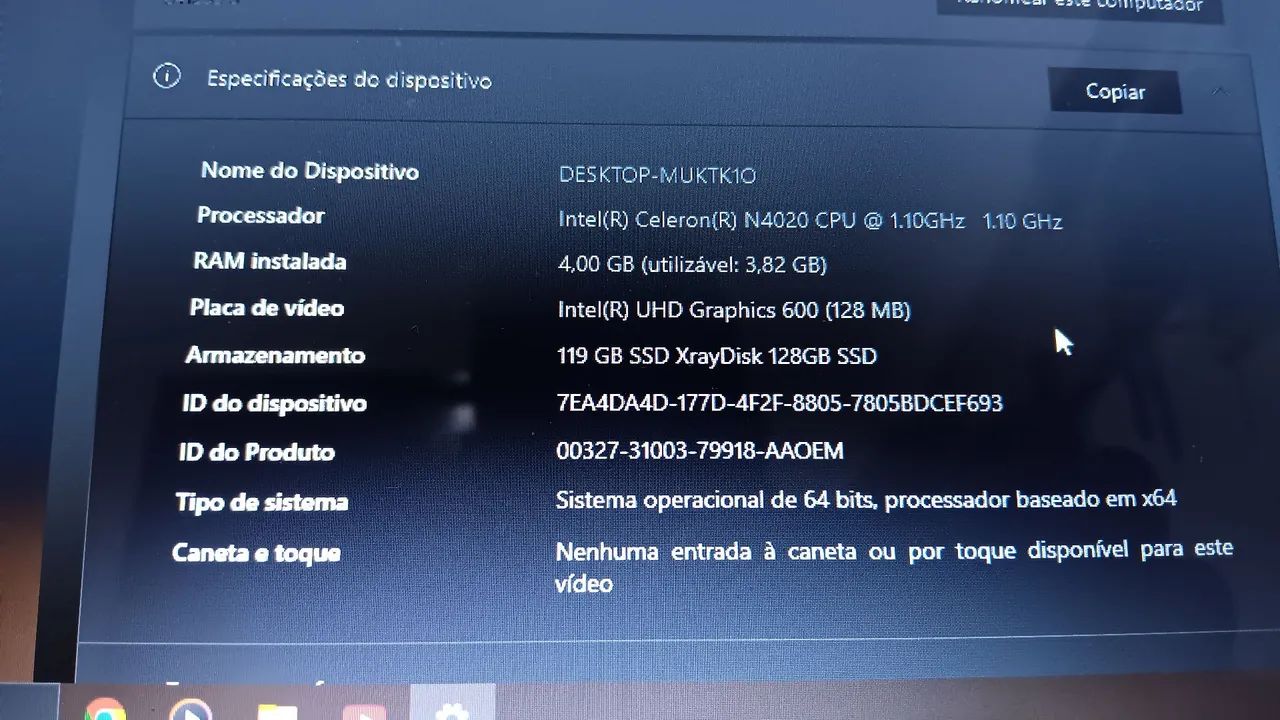 Notebook positivo 4GB de RAM e 129 de SSD - Foto 3