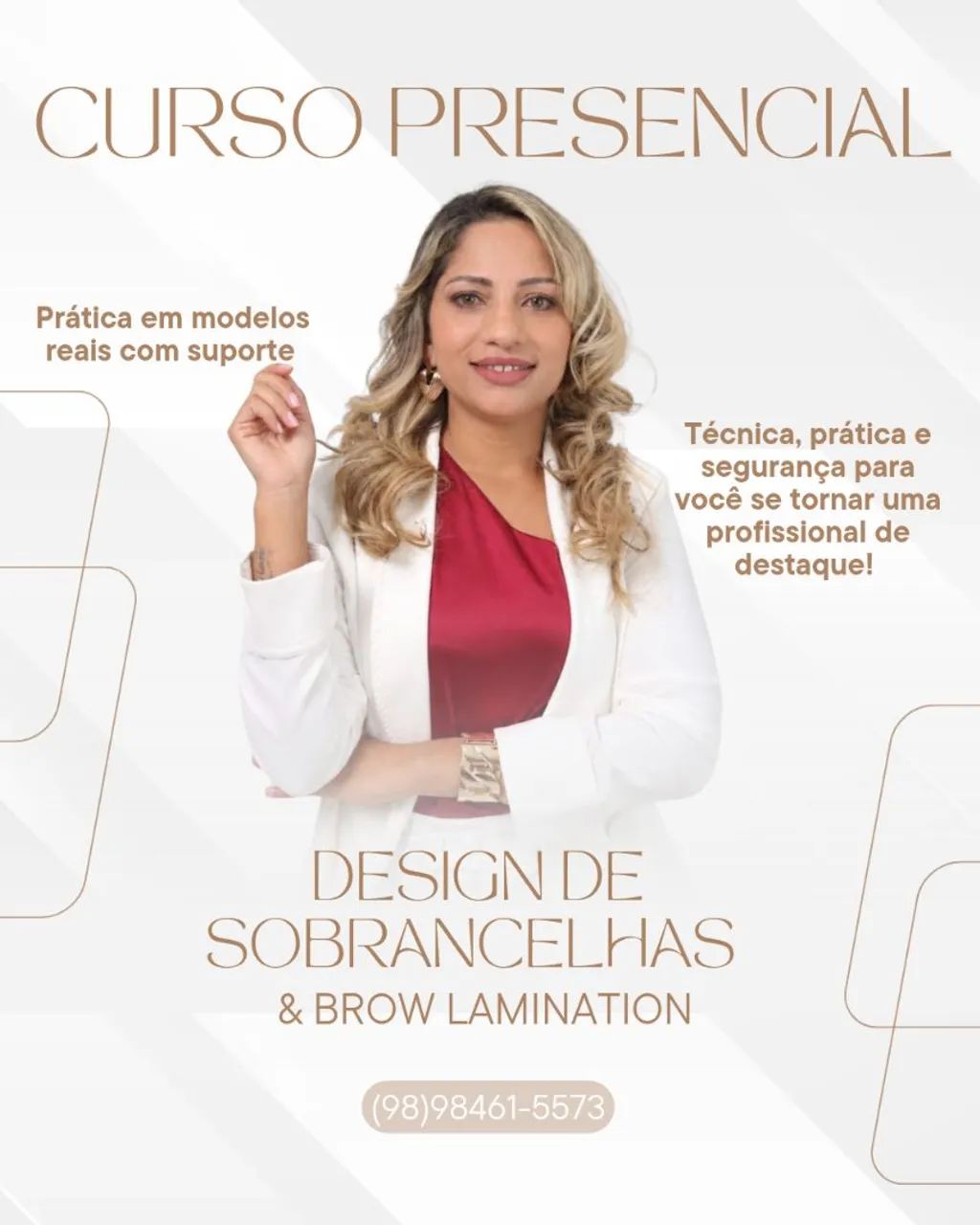 Curso de Design de Sobrancelhas com Henna & Brow Lamination 