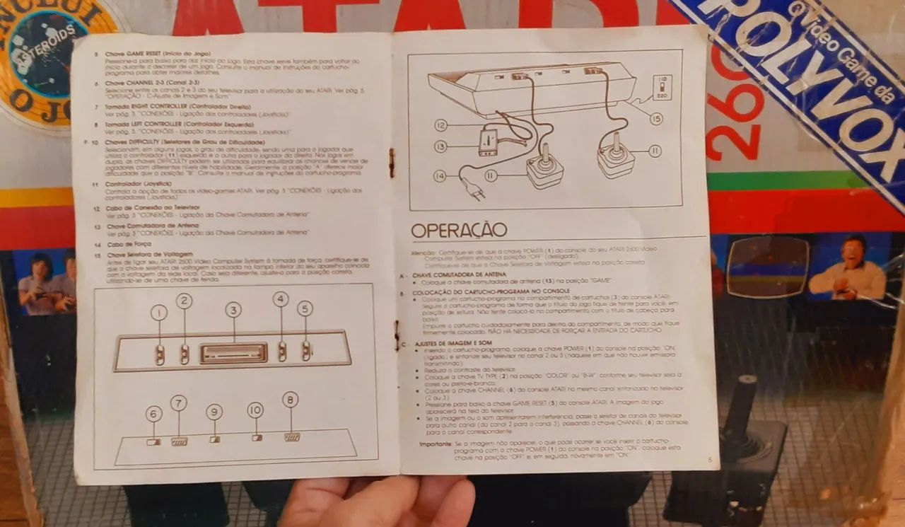 Atari original com caixa e manual - Foto 2