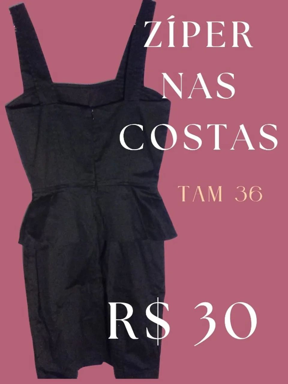 Vestido social preto alcinha tam 36 - Foto 2