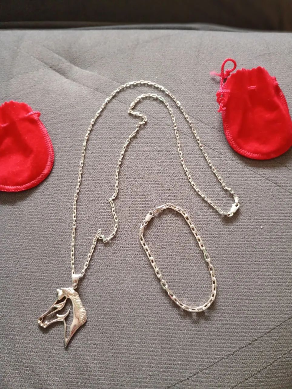 Vendo cordão e pulseira de prata 950 - Foto 2
