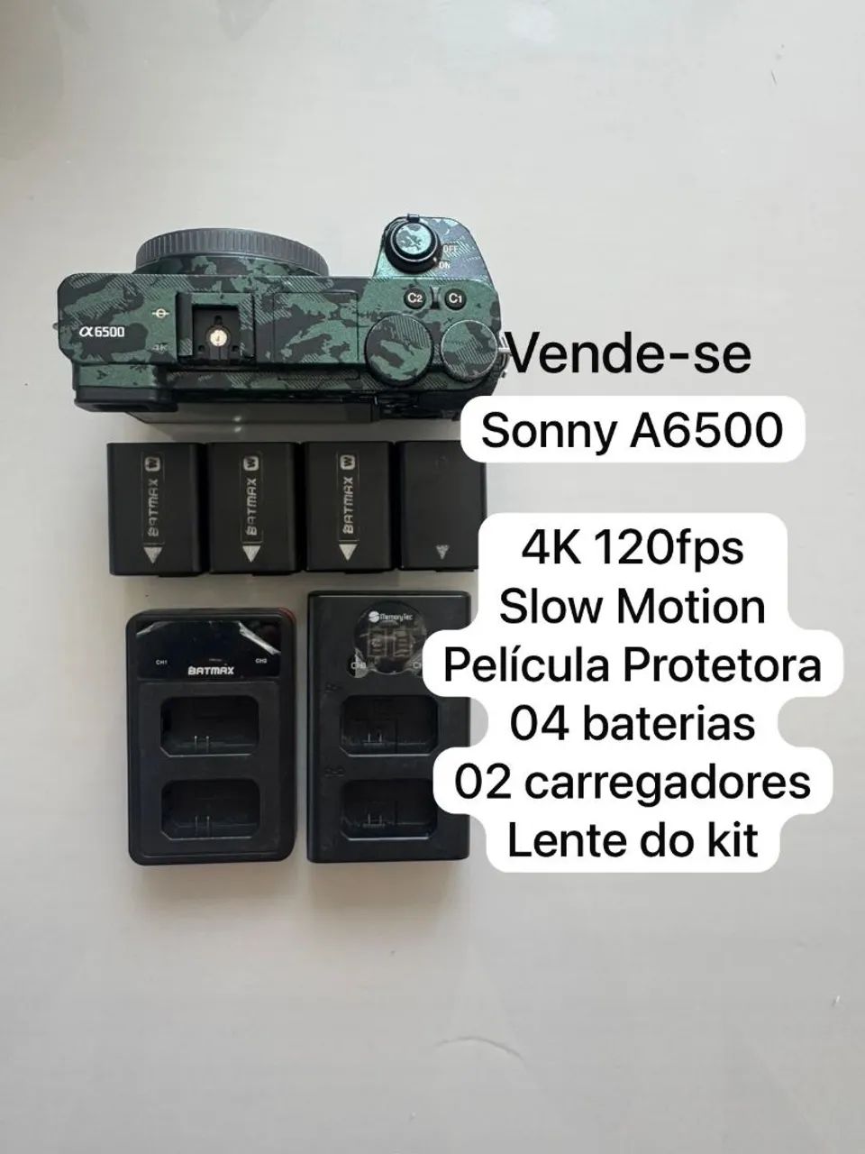 Câmera Sony a6500 Mirrorless 4K 120fps E-Mount APS-C - Foto 2