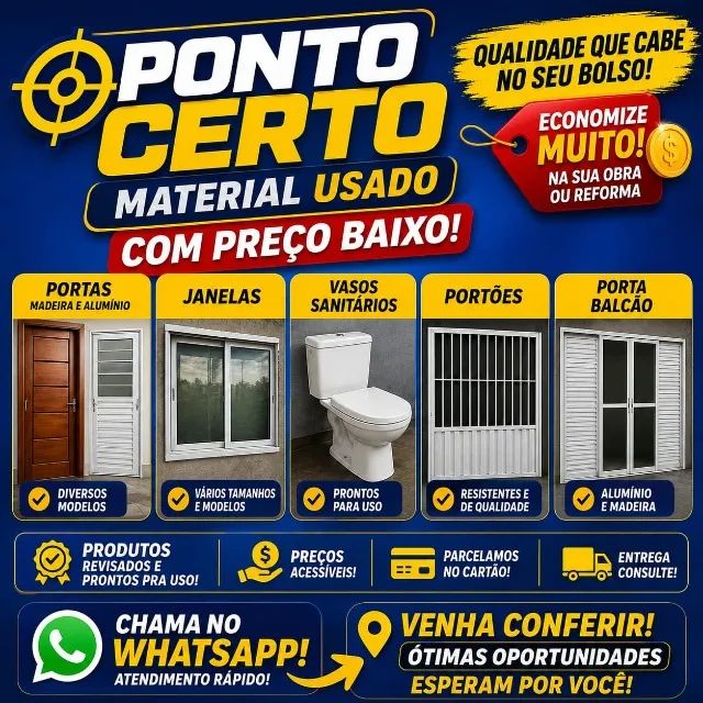 Compramos e Vendemos Material Usado de Demolição 