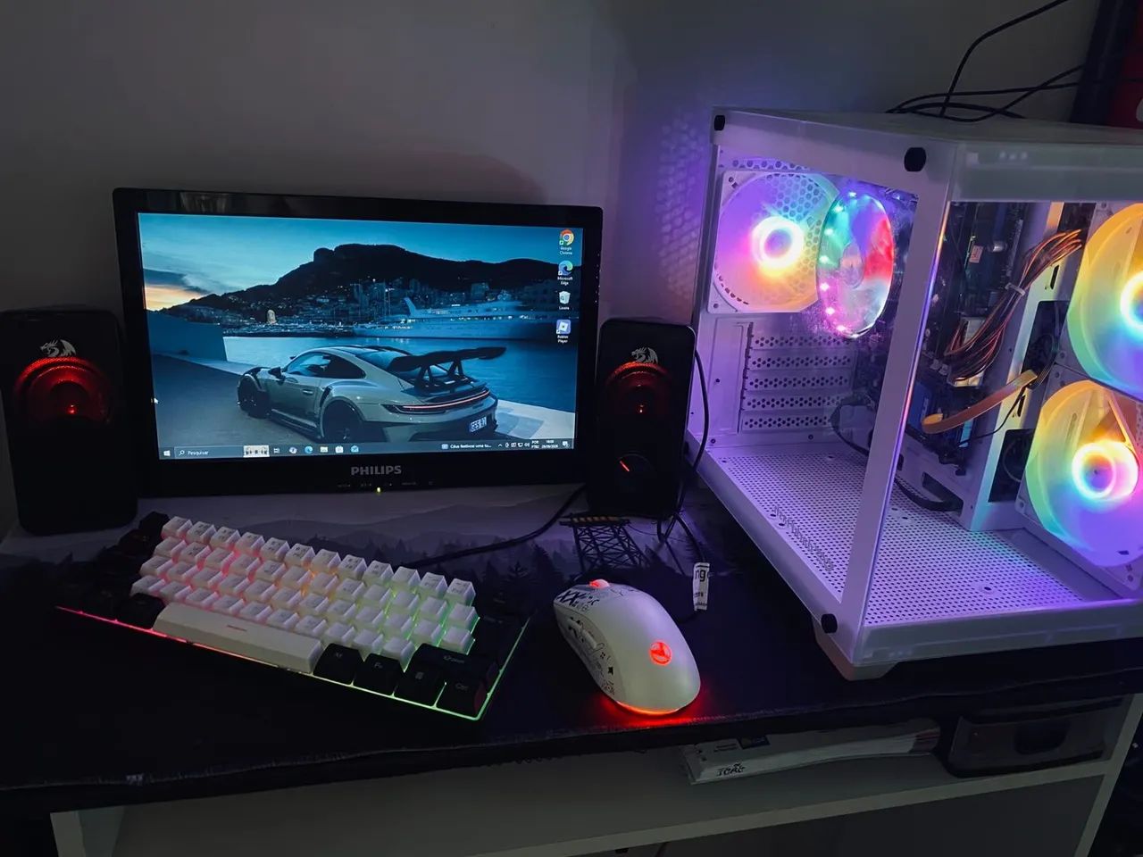 PC Completo Branco RGB - i5 16GB