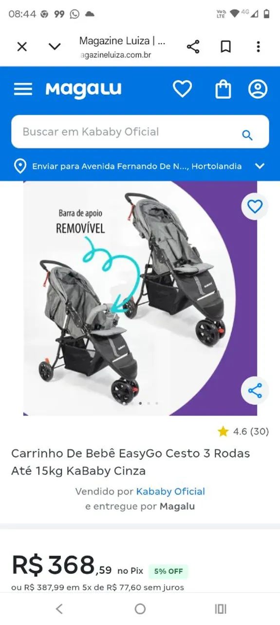 Carrinho de bebê  - Foto 2