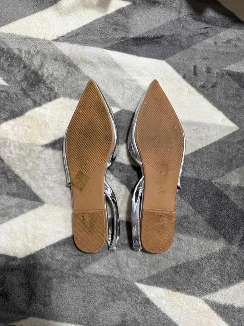 slingback shein prata 37 - Foto 3