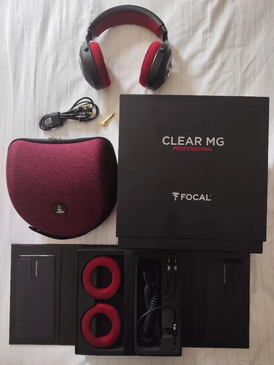 Fone Focal Clear MG Professional - Completo na Caixa + Par de Pads