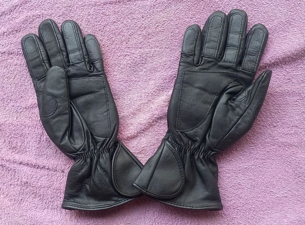 Luva de couro para motociclista  - Foto 2