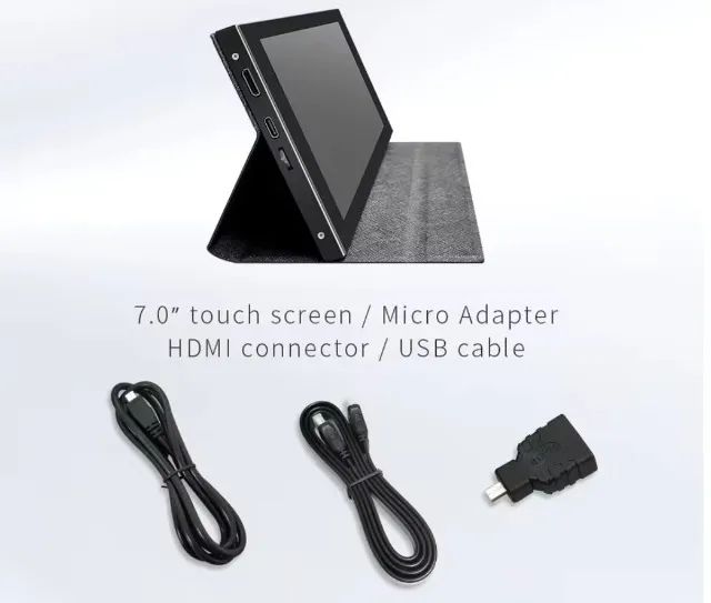 Monitor portatil touch 7 Polegadas, ótimo pra colocar dentro do pc - Foto 2