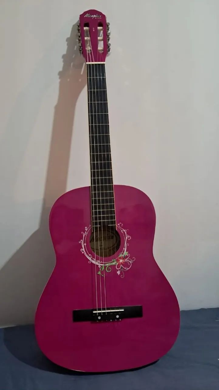 Violão rosa Memphis 