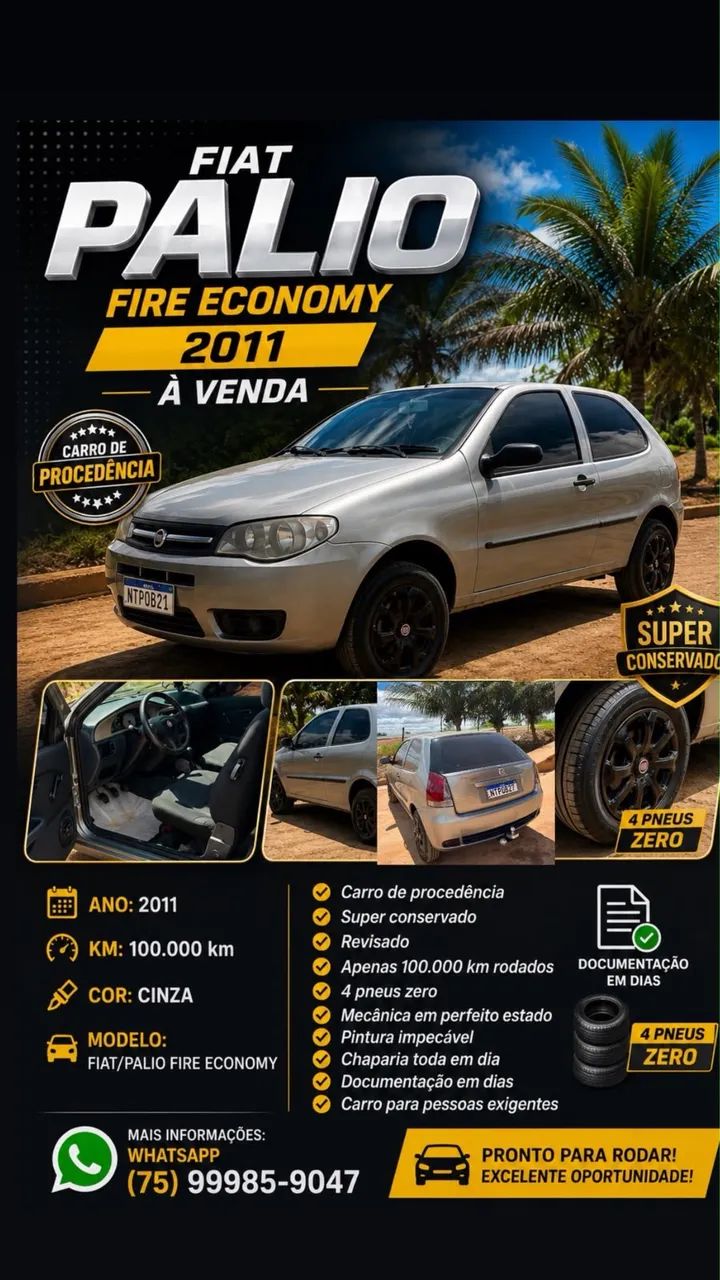 Fiat Palio Palio 1.0 ECONOMY Fire Flex 8V 2p 2011