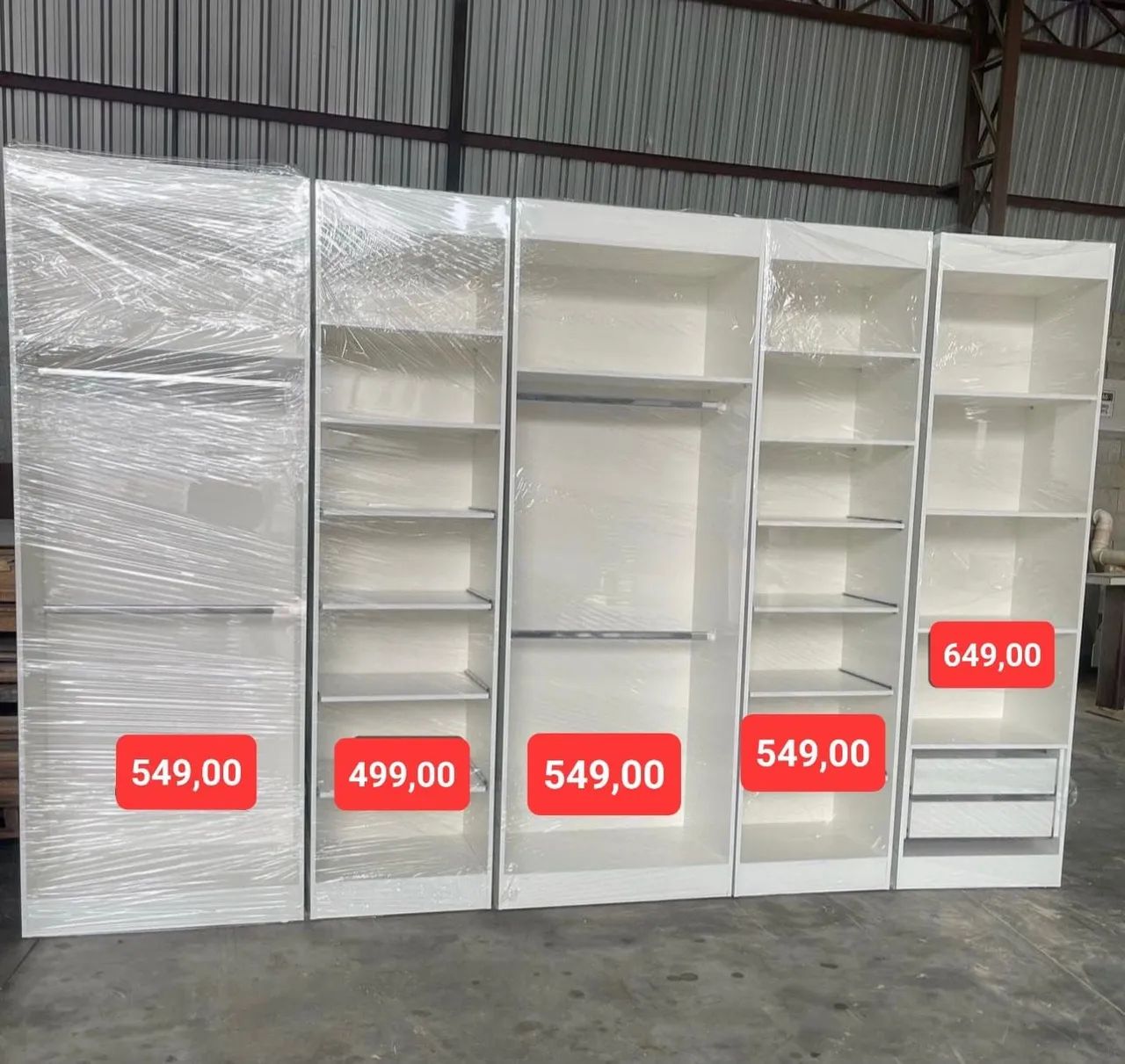 Modulos de Guarda-Roupa e closet 100% mdf  Branco  - Foto 4
