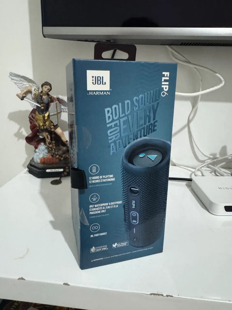 Caixa De Som Jbl Flip 6, 30w RMS, Bluetooth, À Prova De Água, Azul - Foto 2
