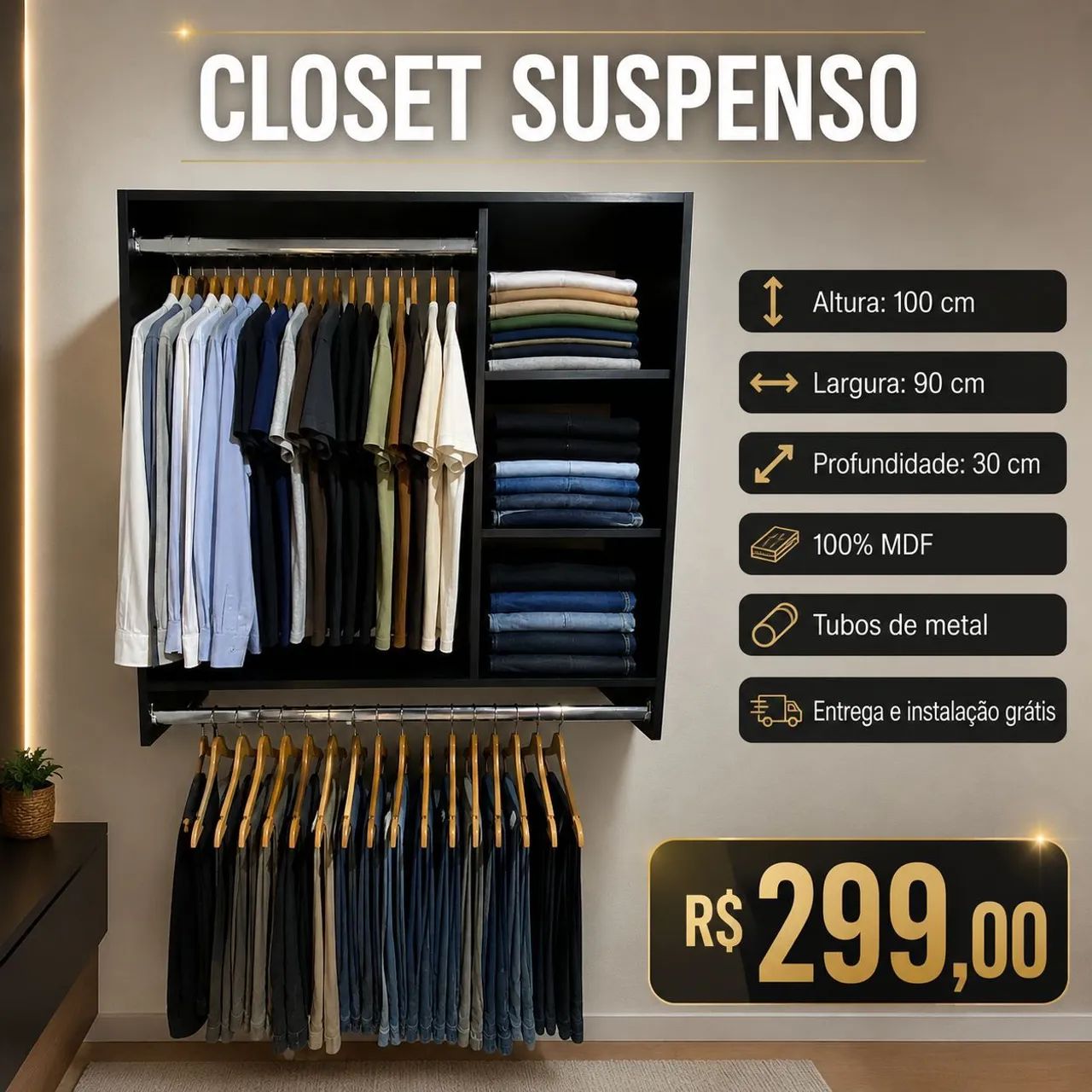 Closet mdf suspenso  - Foto 2