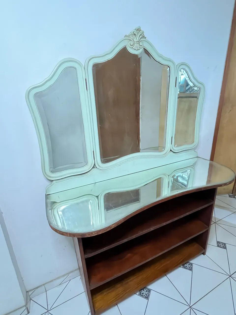 PENTEADEIRA ANTIGA + CADEIRA + PUFE ?  - Foto 3