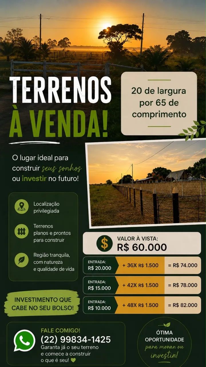 Terrenos  a venda 