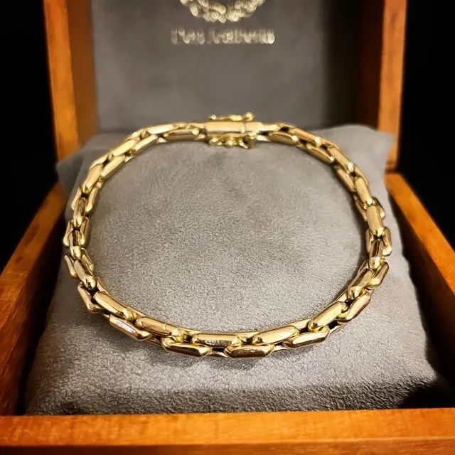 Pulseira Cardano Em Ouro 18k 750 - Foto 3