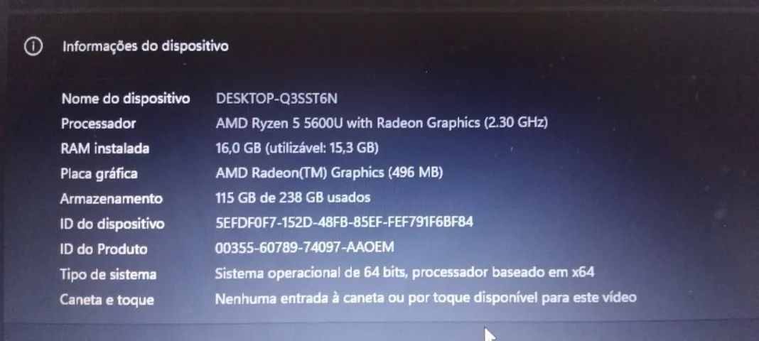 Notebook HP Probook 445 G8 16G RAM ! - Foto 2