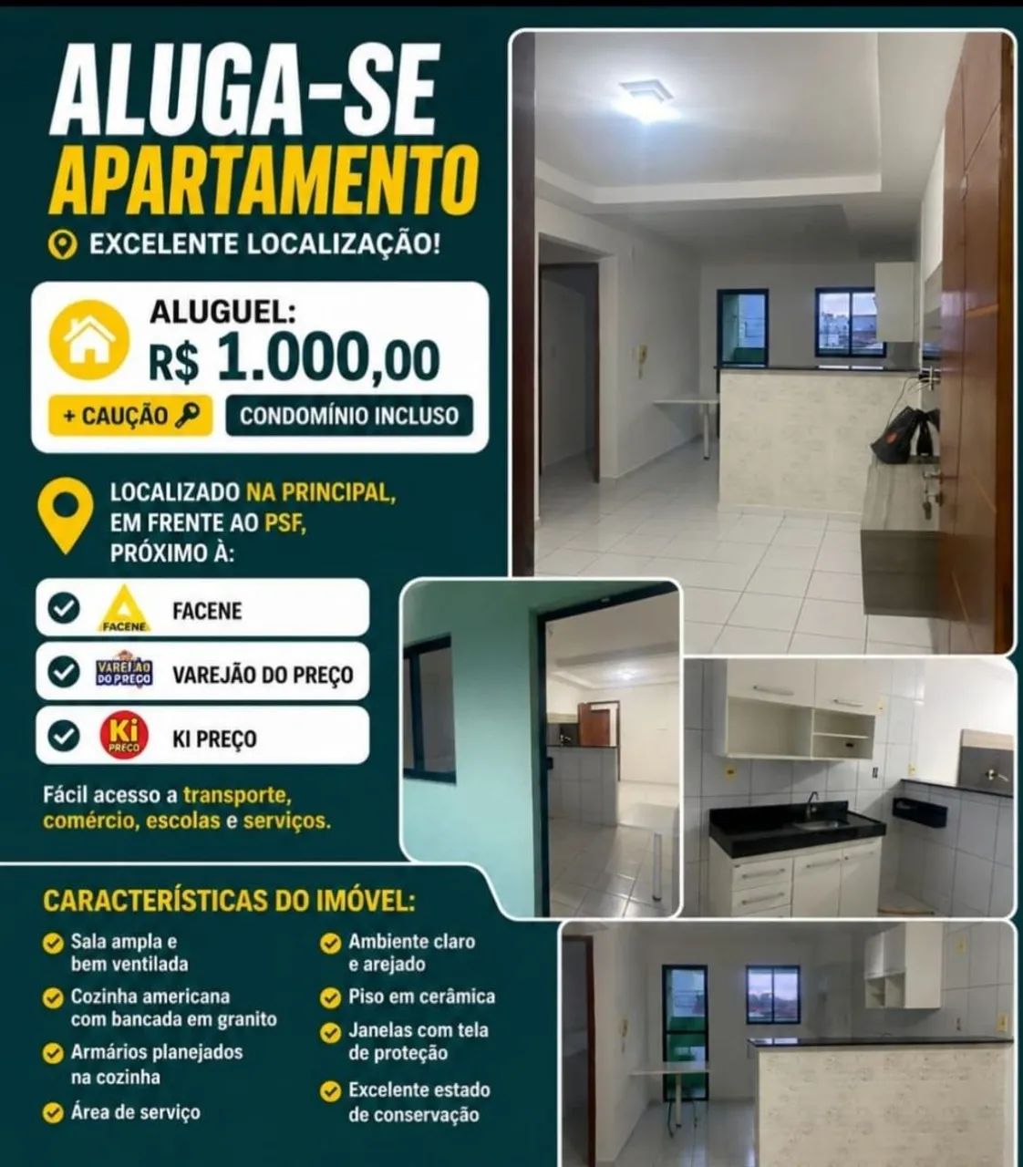 APARTAMENTO PRA LOCAÇÃO 