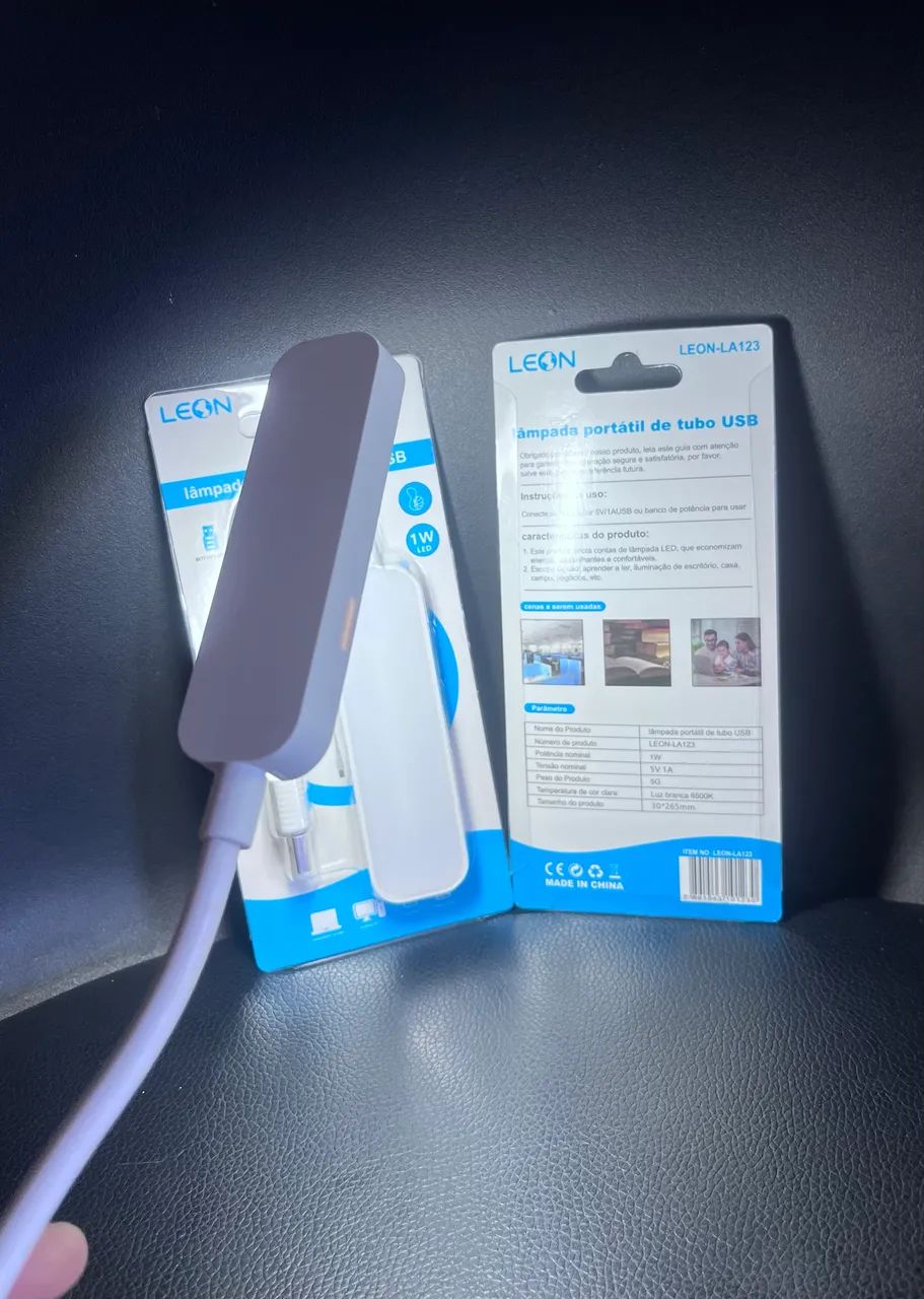Mini luminária Led flexível usb