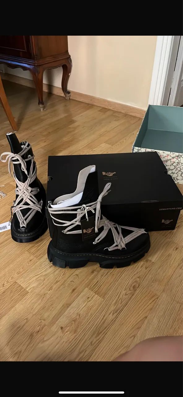 Dr. Martens x Rick Owens 1460 DMXL Megalace 'Black' - Calçados