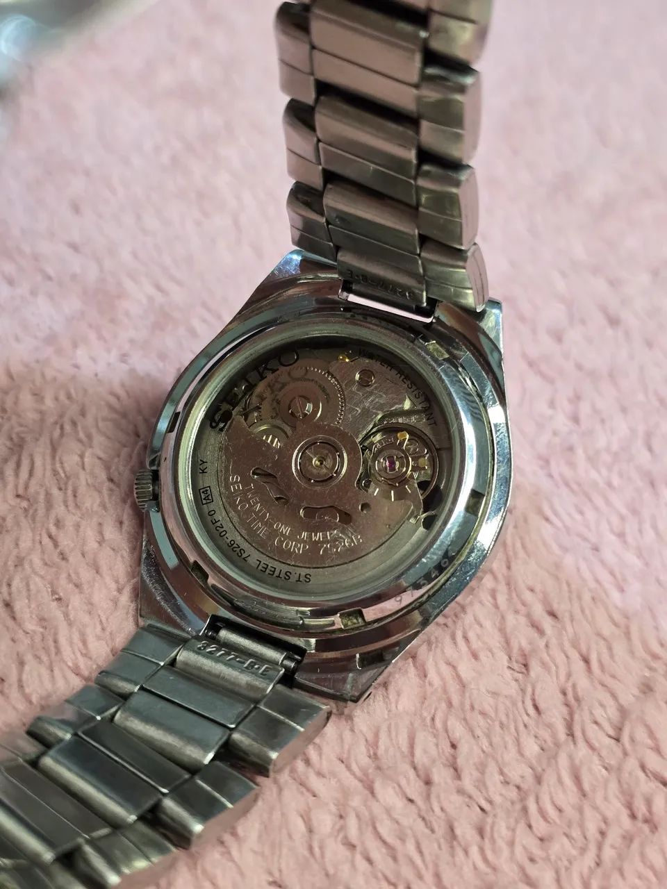 Seiko 5 Automático Waffle Dial - Preto - Foto 4