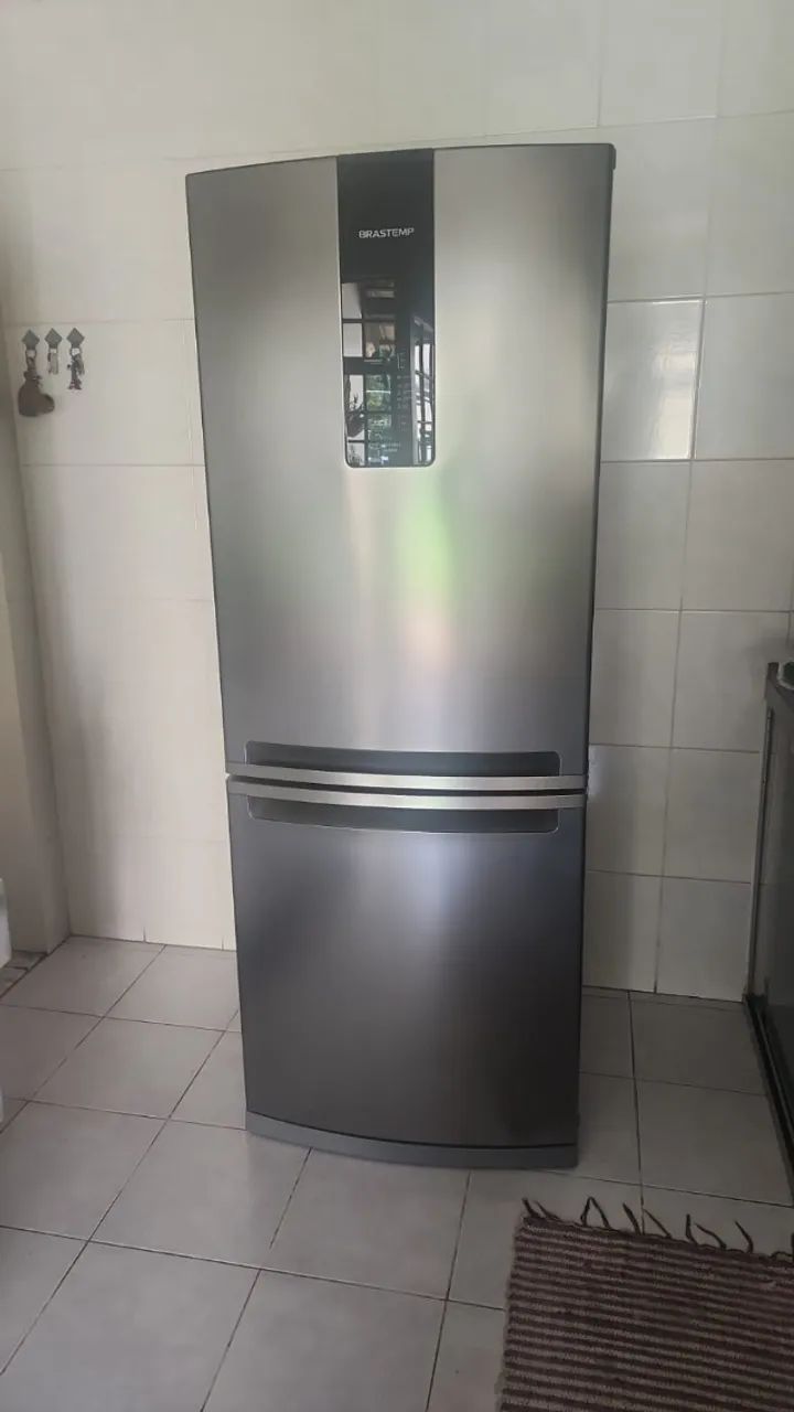 Geladeira Brastemp Frost Free 443l Inox Turbo Ice Inverse