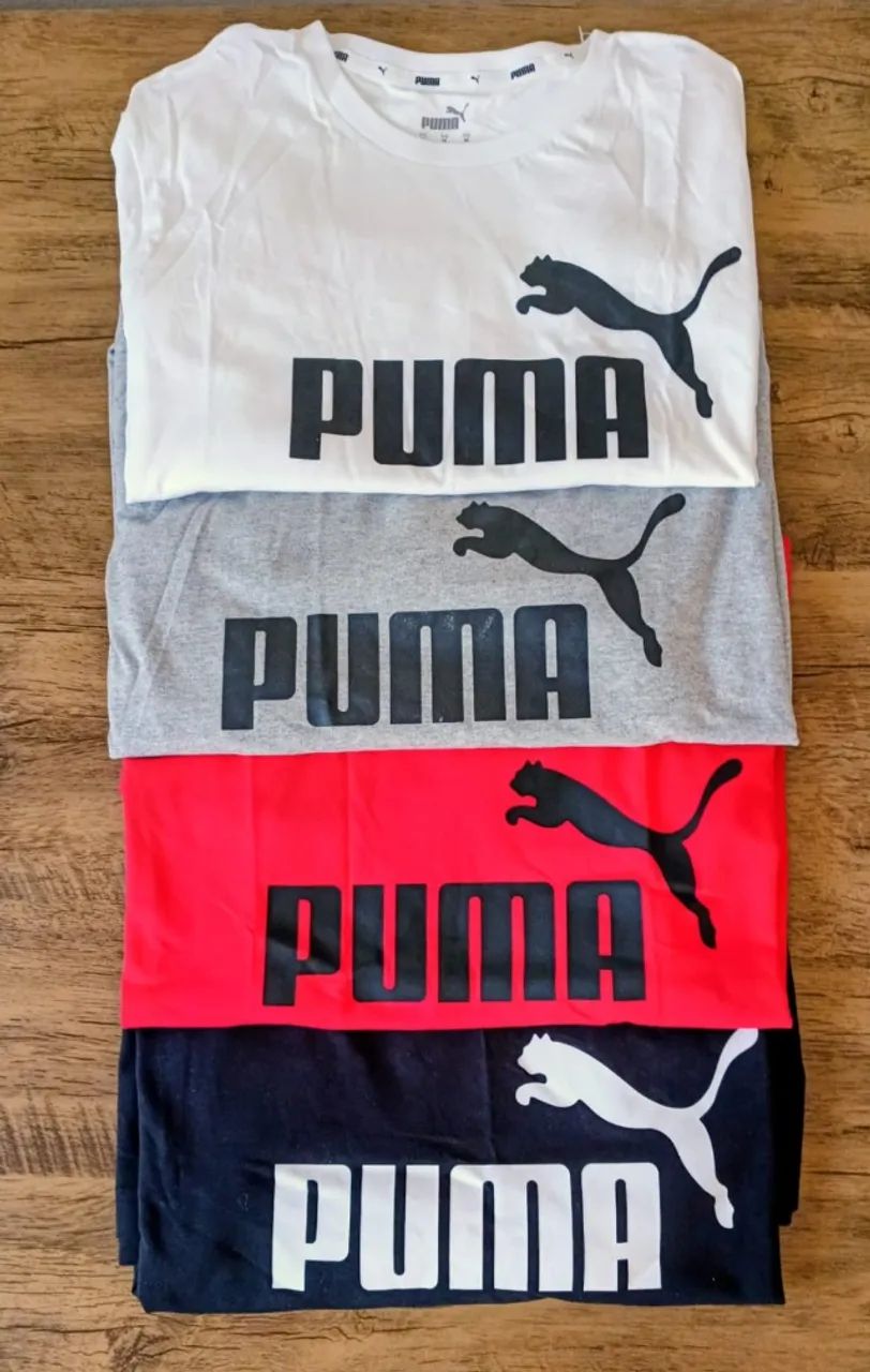 Camiseta Puma Logo Masculina em algodão - Foto 5