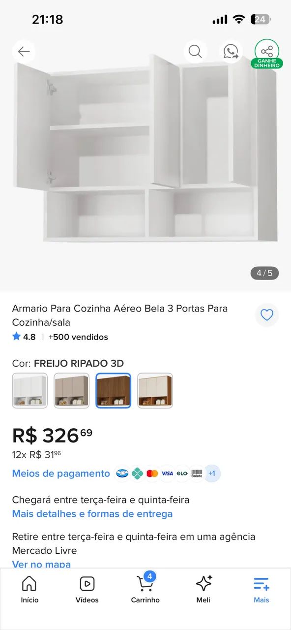 Armário aéreo  - Foto 3