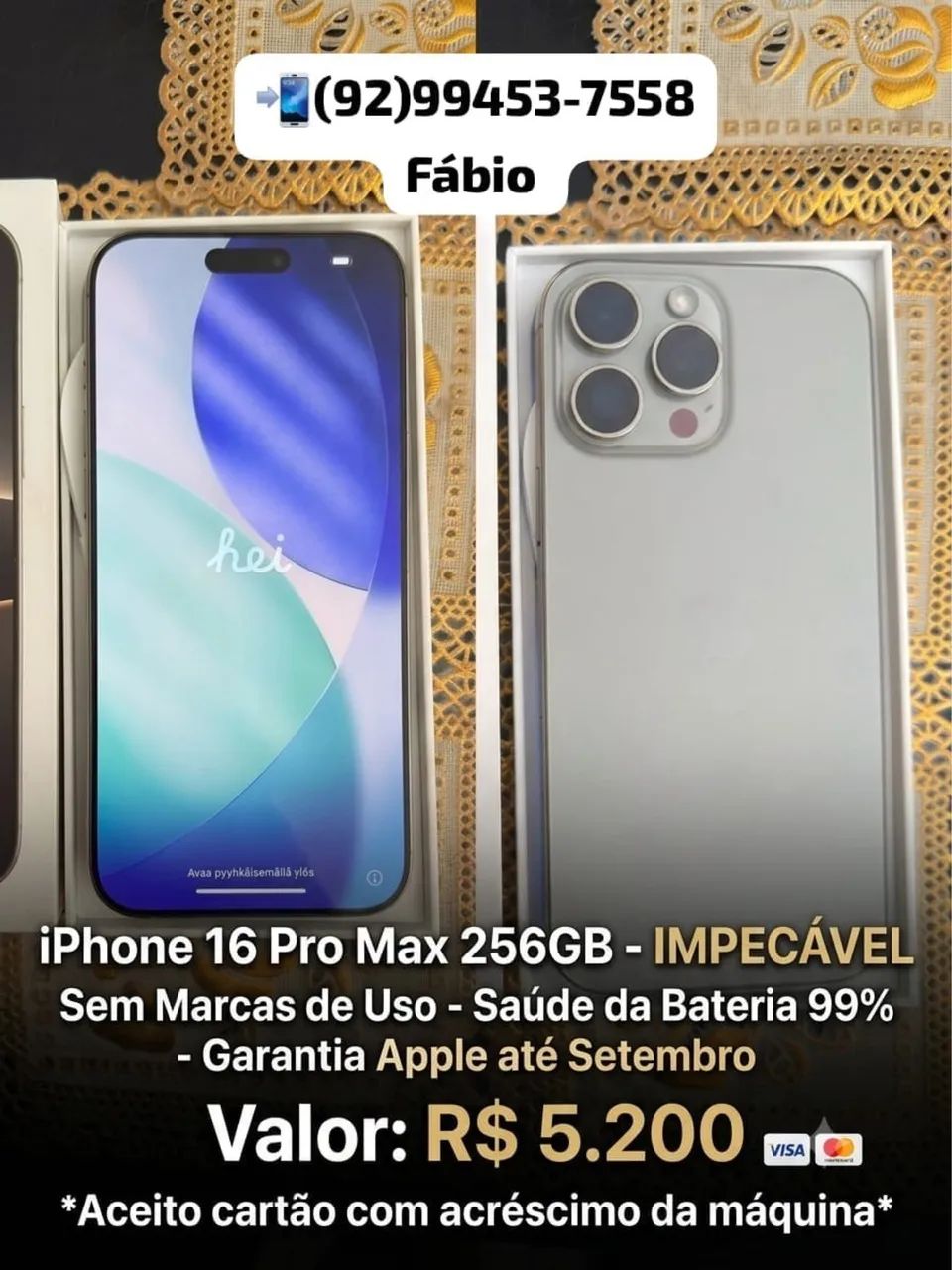 iPhone 16 pro Max 256