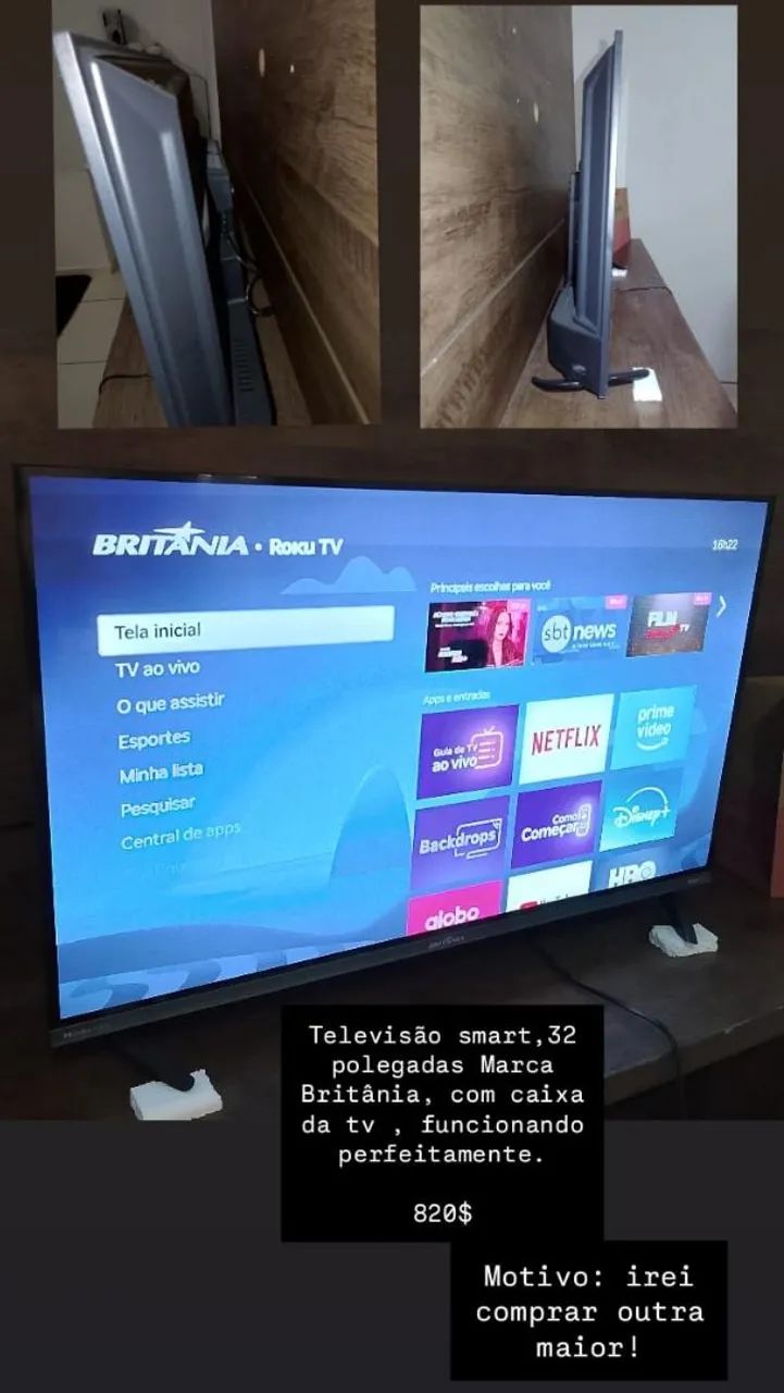 Vendo TV 32 polegadas 