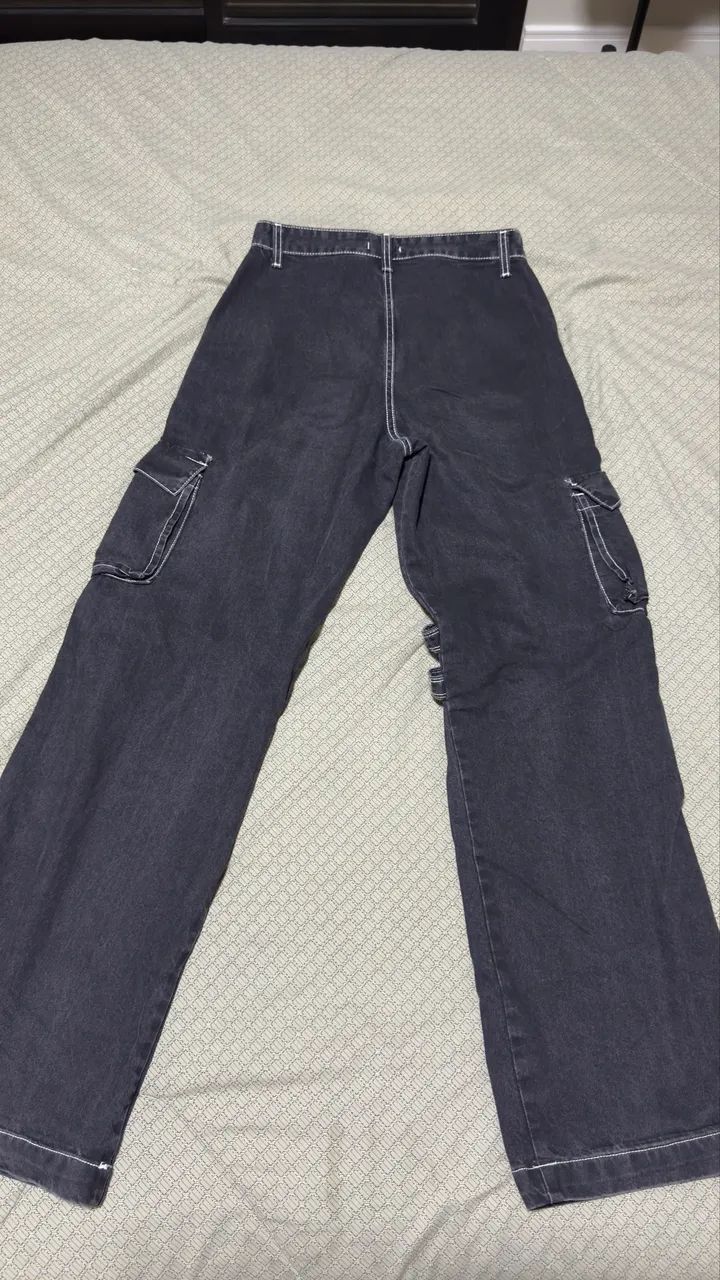 Calça Cargo Pangeia Preta - Foto 2