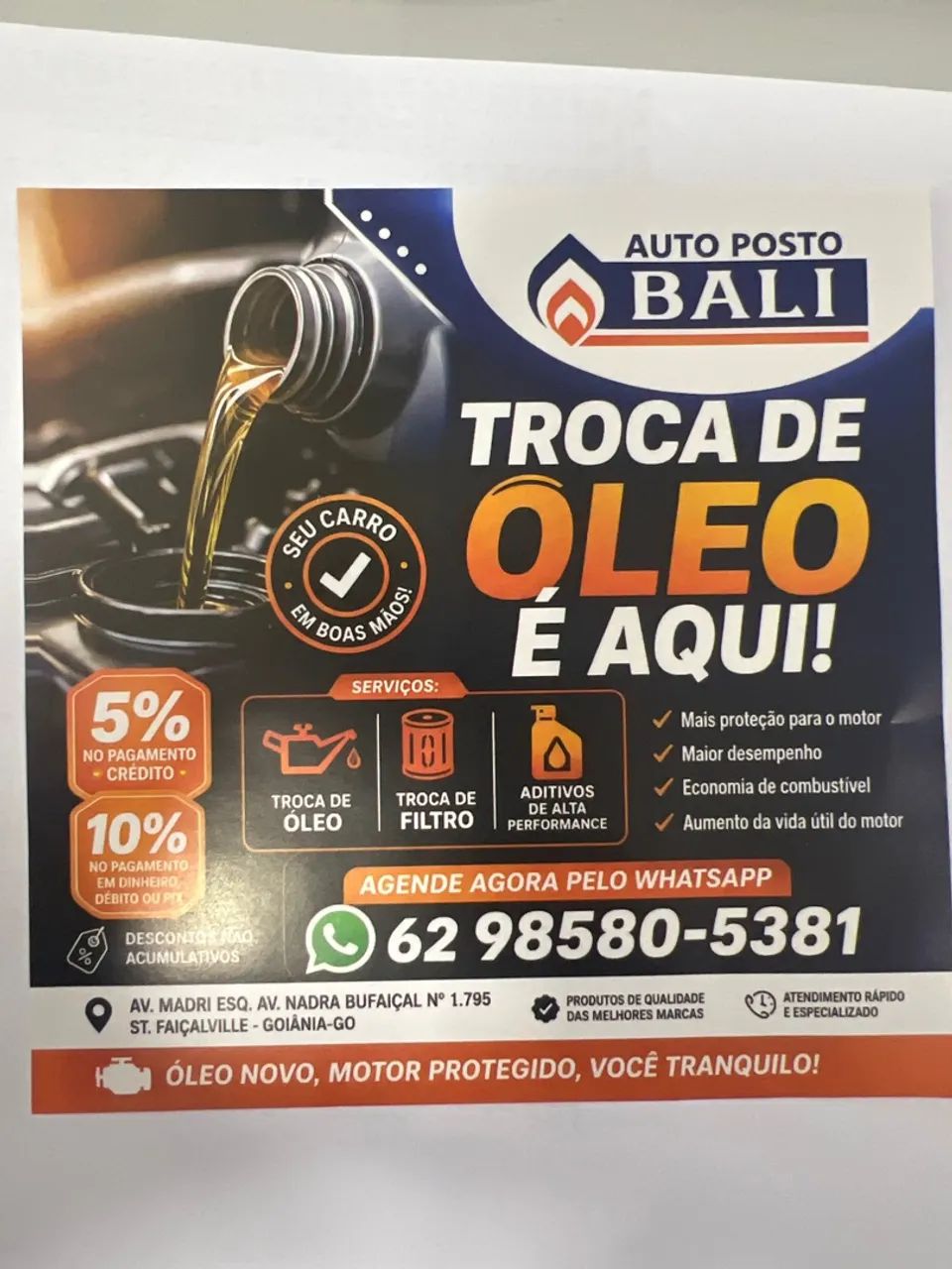 Troca de óleo 