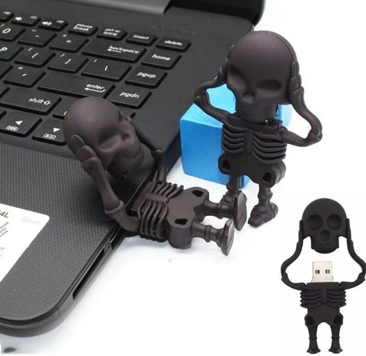Pendrive 2TB caveirinha (branco) frete grátis 