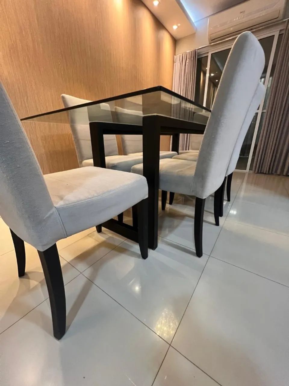 Mesa de jantar retangular com 6 cadeiras - Foto 2