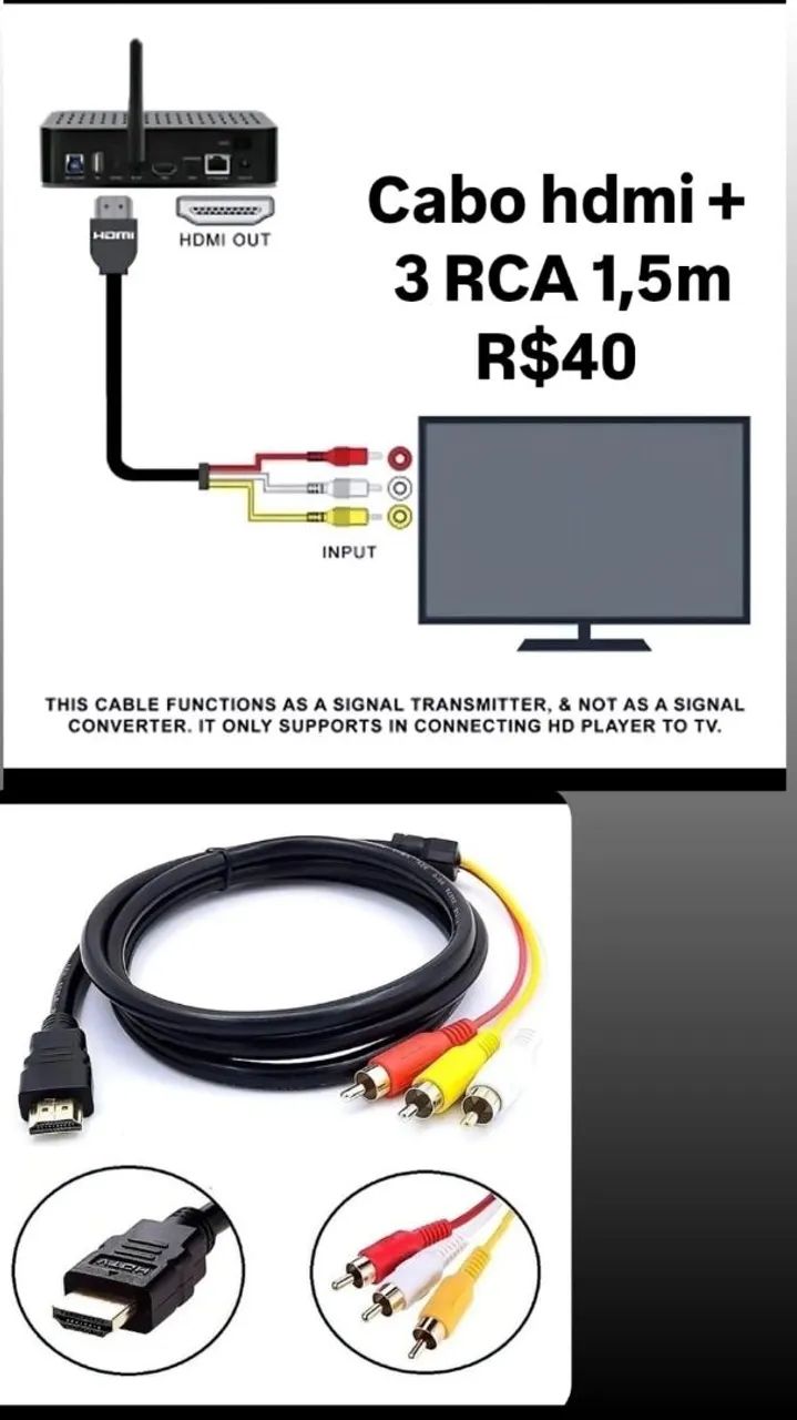 Cabos HDMI EM GERAL leiam a descrição  - Foto 4