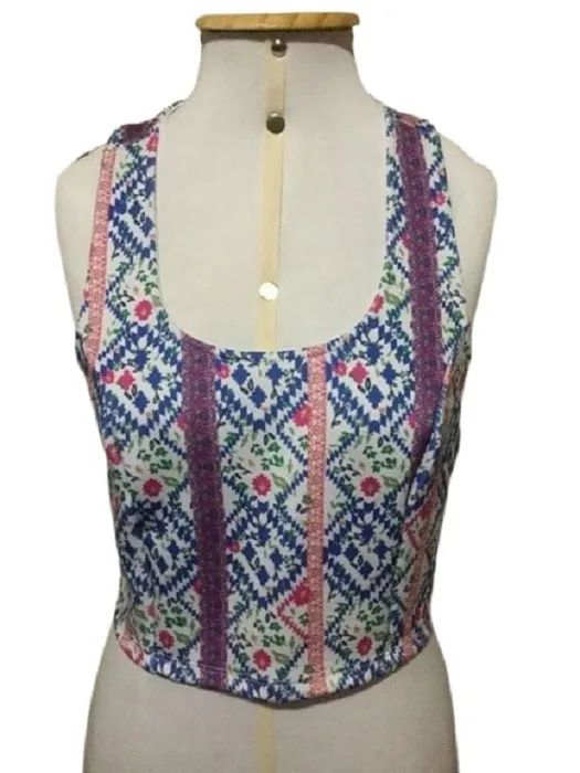 Blusa Cropped Boho Color Renner NOVA!! Tamanho M