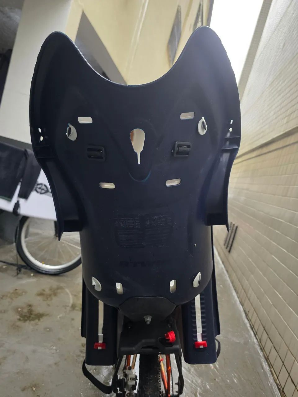Cadeirinha infantil bicicleta Btwin Bclip (com suporte) - Foto 4