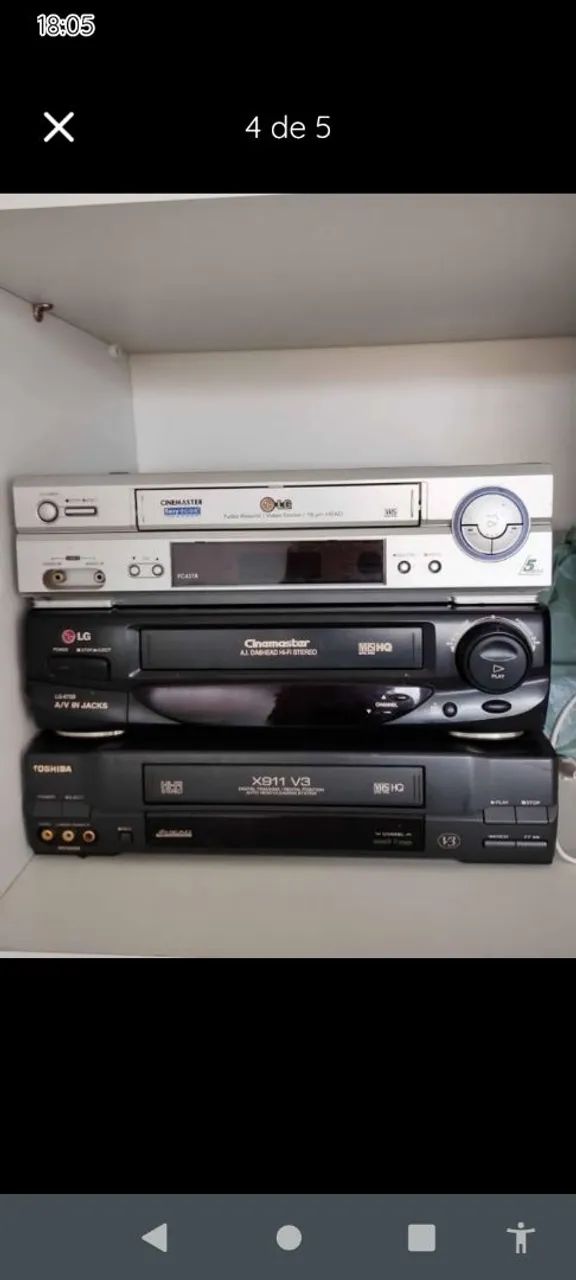 Vendo 3  video cassete excelentes 