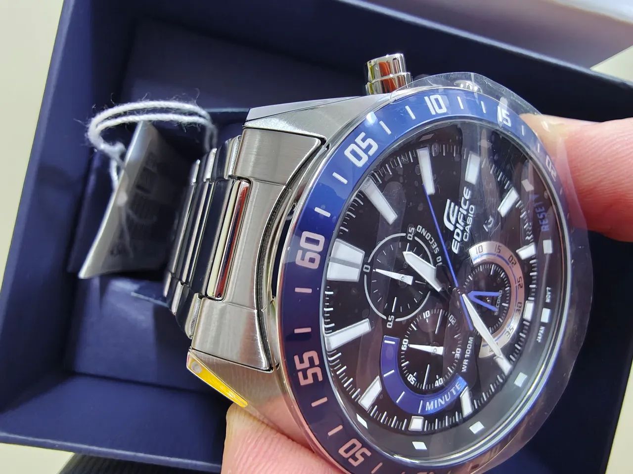 Relógio Casio Edifice Original Novo Lacrado com Nota Fiscal e 01 Ano Garantia  - Foto 4