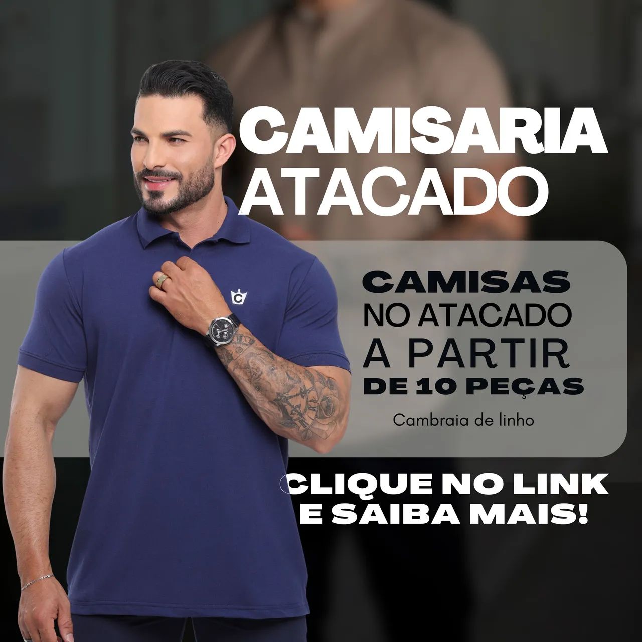camisa gola polo masculino 
