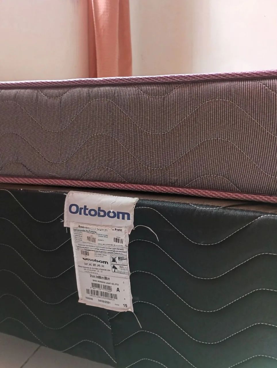 BASE ORTOBOM + COLCHÃO SOLTEIRO  - Foto 3