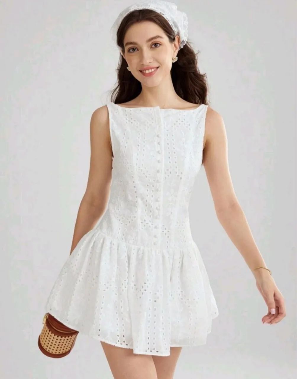 Vestido Mini delicado e Romântico - Tam P 