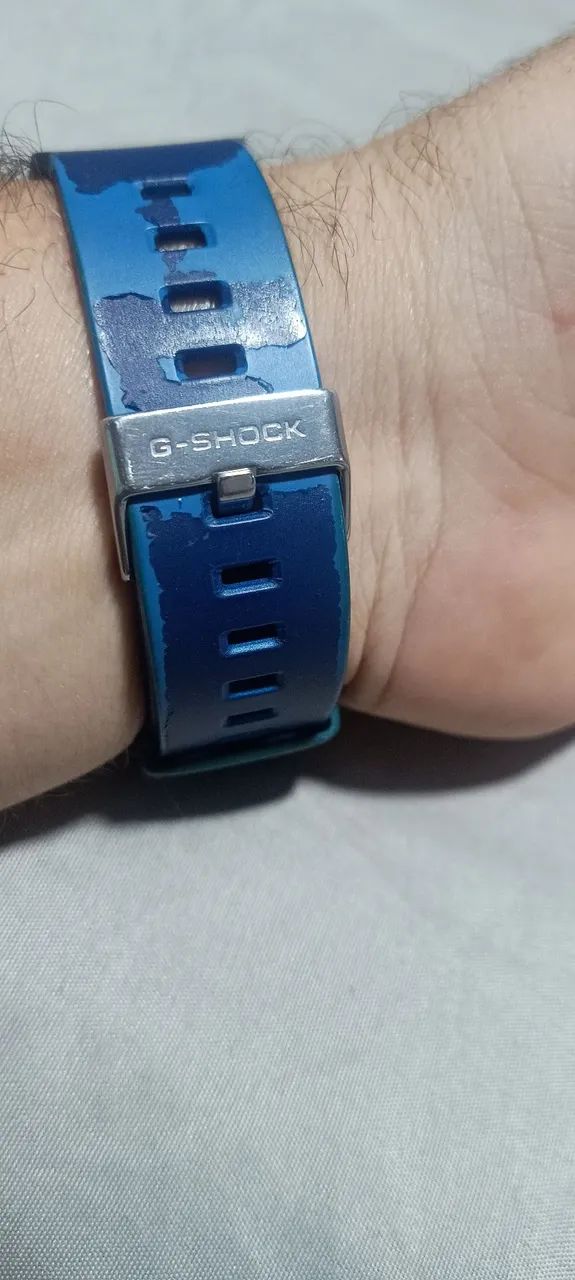 CASIO G-SHOCK メタリックブルー GB-X6900B-2JF Relógio G shock GB-X6900B, Bluetooth original - Acessórios