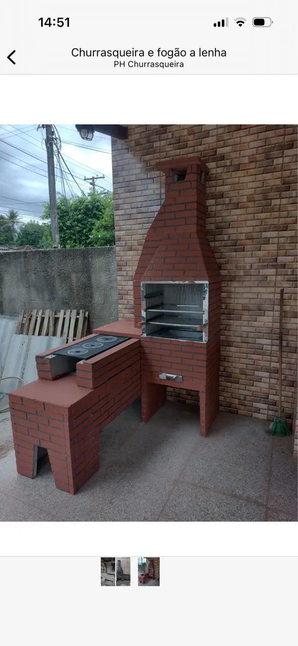 Churrasqueira pré moldada de concreto  - Foto 4
